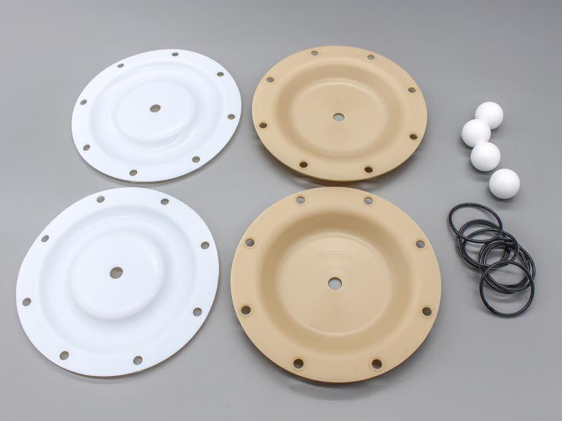 Food Grade Santoprene Wet Side Repair Kit compatible with Sandpiper 1" pumps. 2